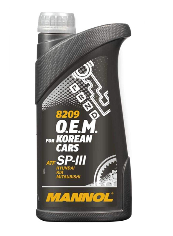 

Mannol 1 Liter 8209 O.E.M. for Korean Cars ATF SP-III Special Synthetic Transmission Fluid, Black