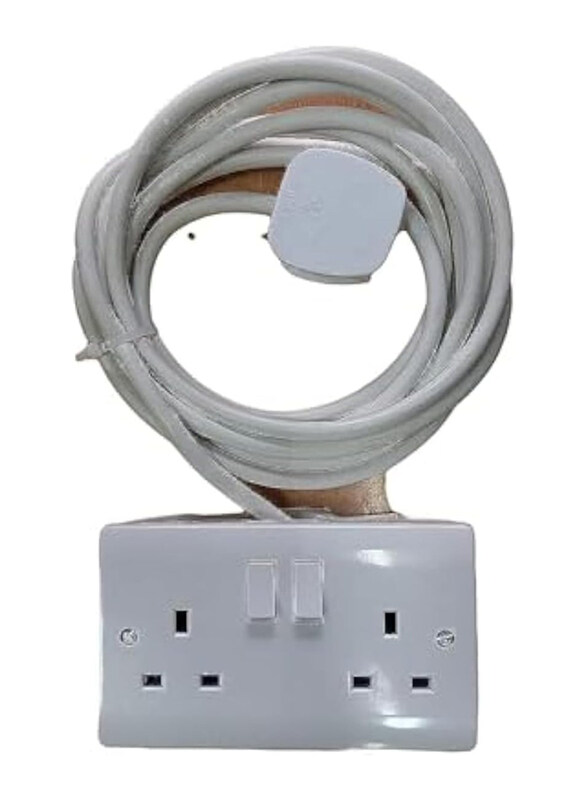 

Terminator 13Amp Extension with Wire Upto Double Socket, 10 Meters, White