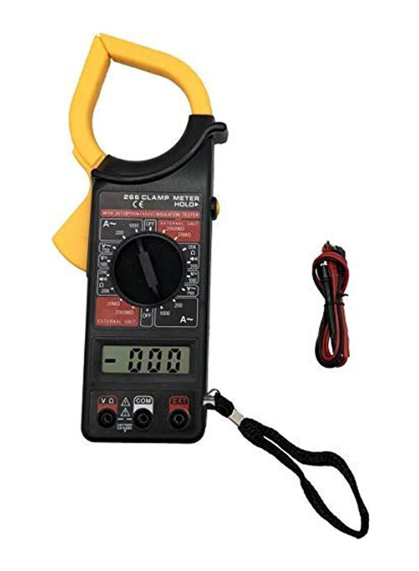 

Generic Digital Clamp Meter Multimeter, Dt-266, Black/Yellow