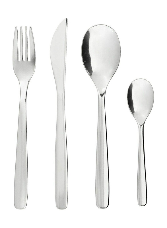 

Ikea 16-Piece Stainless Steel Mirror Polished Silverware Cutlery & Flatware Set, Silver