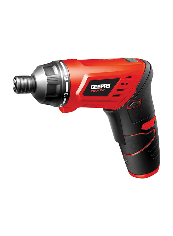 

Geepas Cordless Screwdriver, GSD0315C, Multicolour