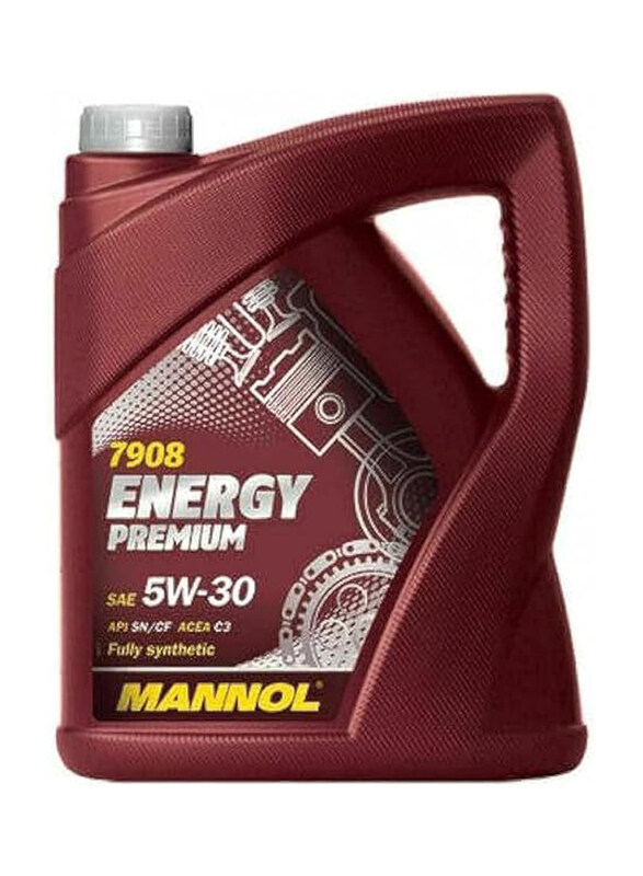 

Mannol 4 Liters 7908 Energy 5W-30 Germany Fully Synthetic Engine Oil with Esters, Brown