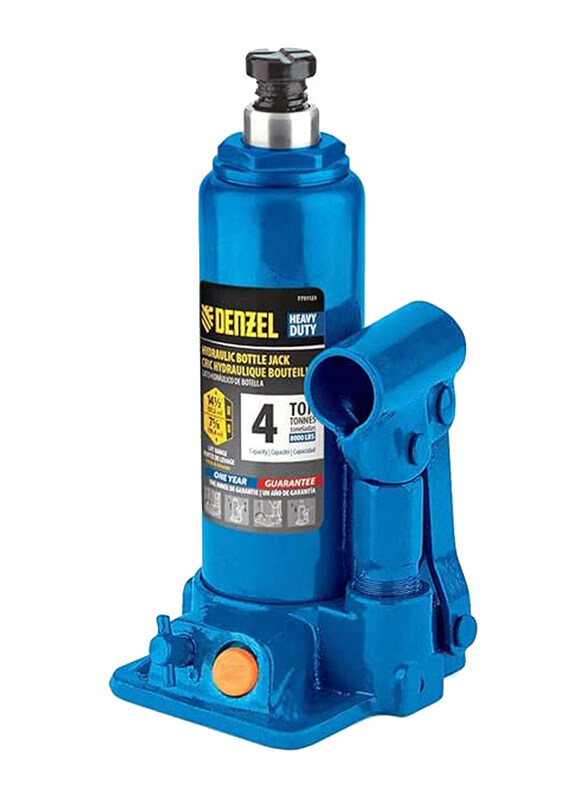 

Denzel Hydraulic Bottle Jack, 4 Tons, 7751102, Blue