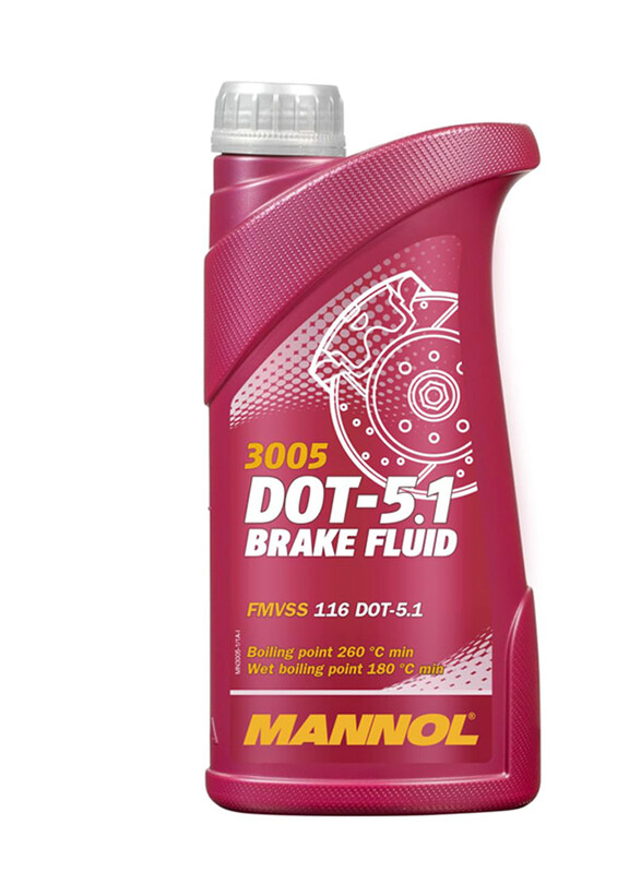 

Mannol 1 Liter 3005 DOT 5.1 Germany Brake Fluids, Pink