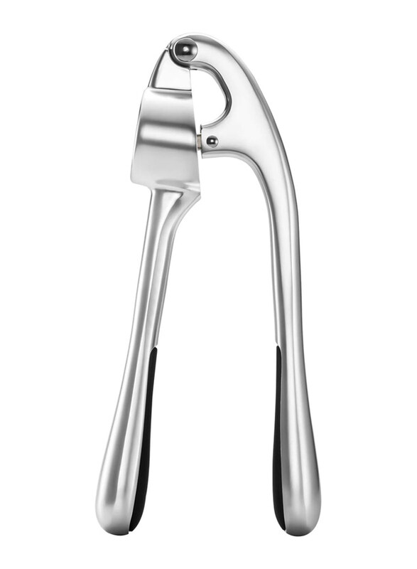 

Beneno Zinc Alloy Premium Garlic Press, Heavy Duty, Dishwasher Safe, Silver