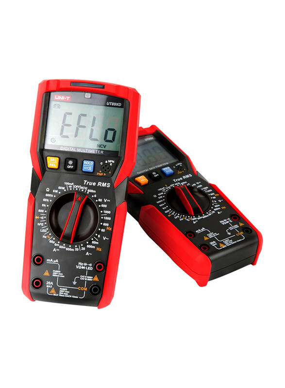 

UNI-T All in One True RMS Digital Multimeter, UT89X, Red/Black