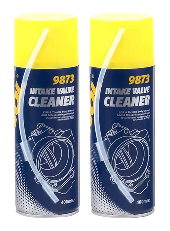 

Mannol 2-Piece 400ml 9873 Germany Intake Valve Cleaner, Blue/Yellow