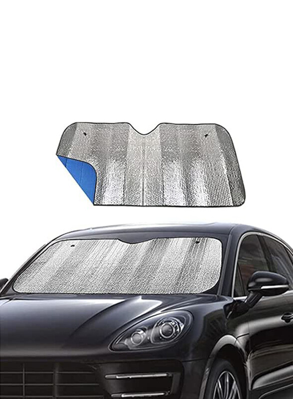 

Generic Car UV Ray Block Heat Reduction Windshield Sunshade, Silver