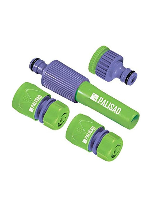

Palisad 1/2 Hose Connection Set with 3 Atomizer Adapters, 651768, Green/Blue