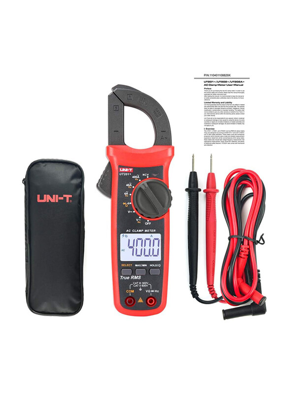 

Uni-T Digital Clamp Multimeter, UT201+, Multicolour