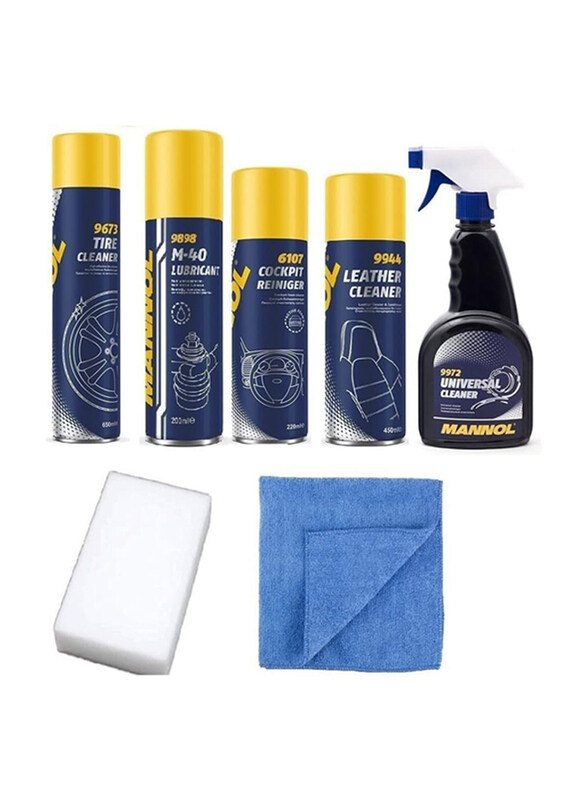 

Mannol 7-Piece Premium Advance Car Care Cleaning Kit