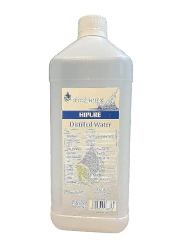 

Biochemix 1 Liter Hipure Distilled Water, White