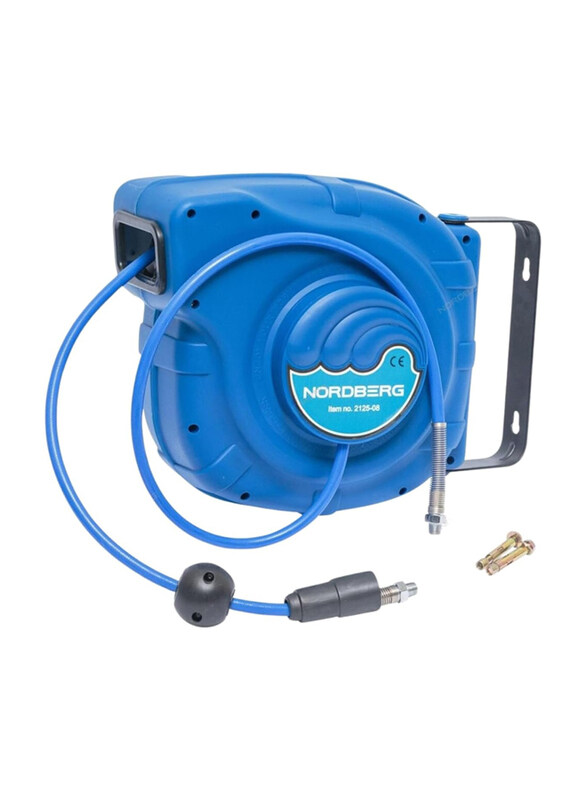 

Nordberg Retractable Air Compressor Hose Reel, Blue
