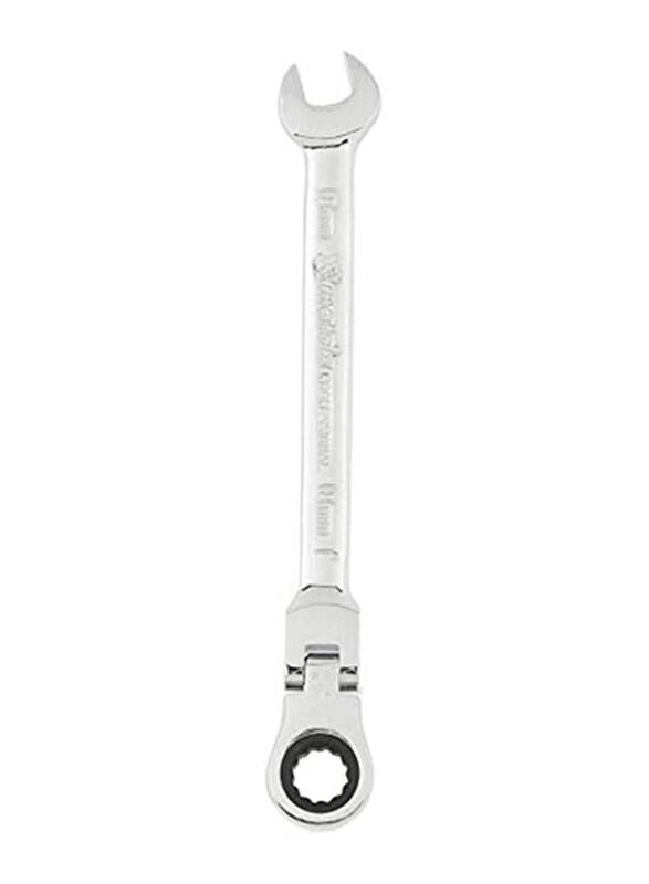 

Mtx 10mm Crv Hinge Mirror Chrome Combination Ratchet Wrench, Silver