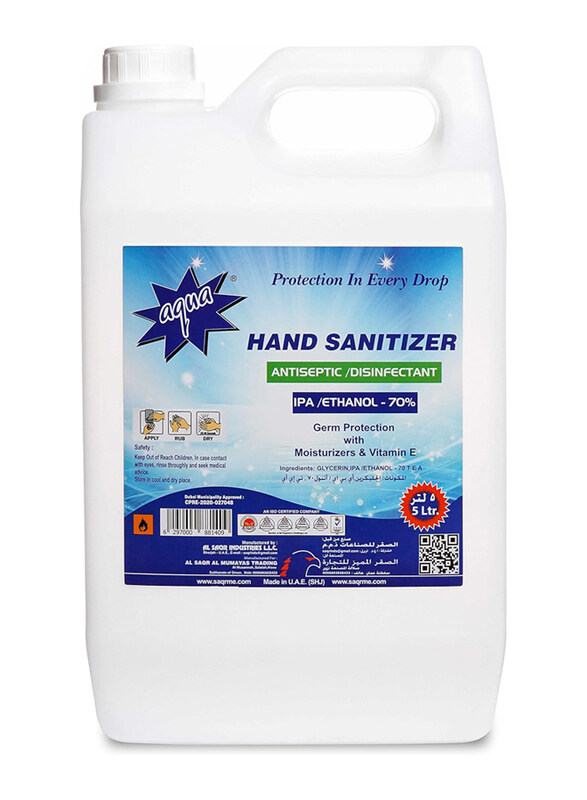 

Aqua Hand Sanitizer, 5 Liters