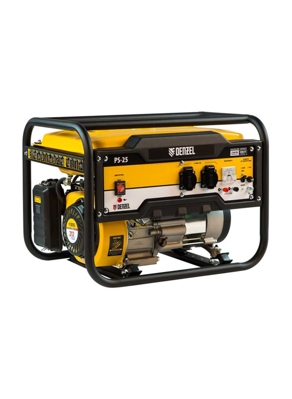 

Denzel 230V Gasoline Generator, PS-25, Yellow/Black