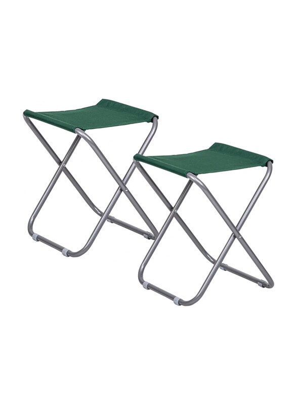 

Hte 2-Pieces Foldable Garden Camping Outdoor Chairs, 695898, Green