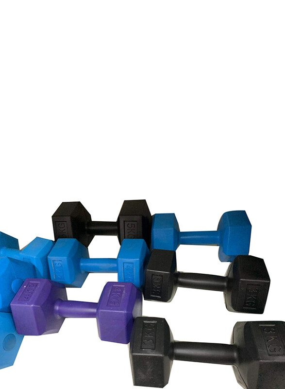 

Generic Quality Dumbbells, 2 x 3KG, Assorted