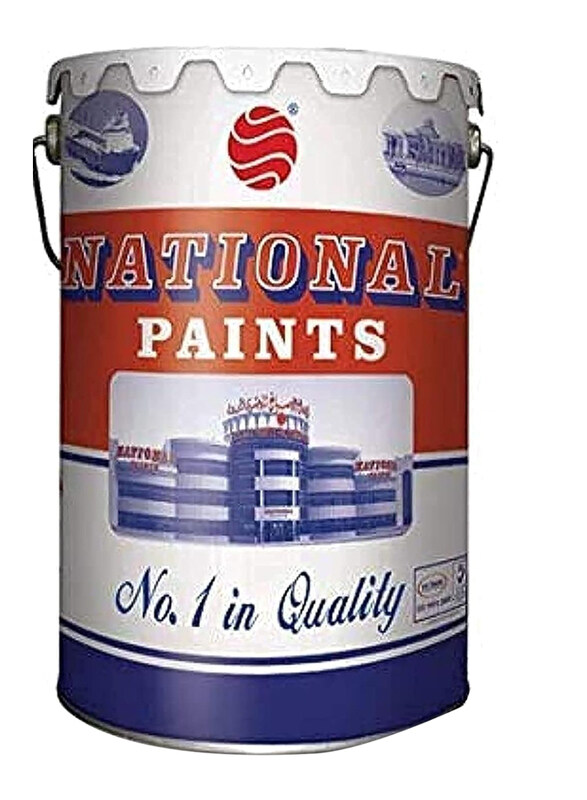 

National Paints Emulsion Water Base Paint, 3.6 Liter, 202 Silver Grey