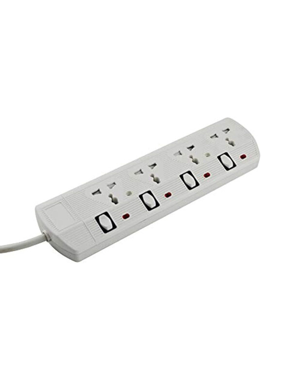 

RR Global Electrical Extension Cord, 250V, White