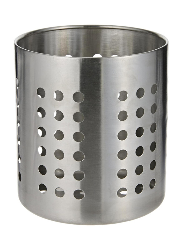 

Ikea Stylish Stainless Steel Utensils Holder, Silver