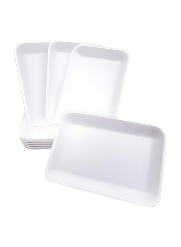 

Hte 100-Piece M3 Disposable Foam Tray, White