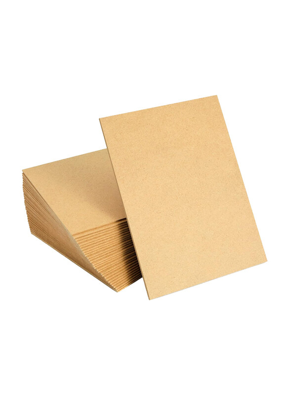 

HTE 3mm MDF Board Original Woodcraft for Art and Craft, 10 Pieces, Brown