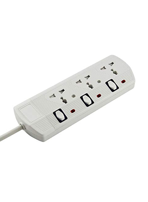 

RR Global 250V Universal Electrical Extension Cord, White