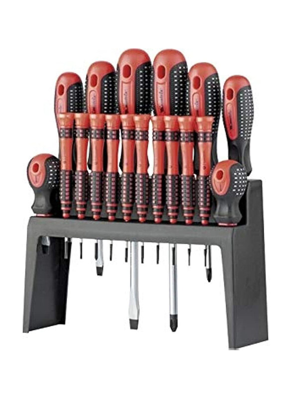 

MTX 18-Piece CrV Fusion on Hanging Shelf Screwdriver, 114529, Red