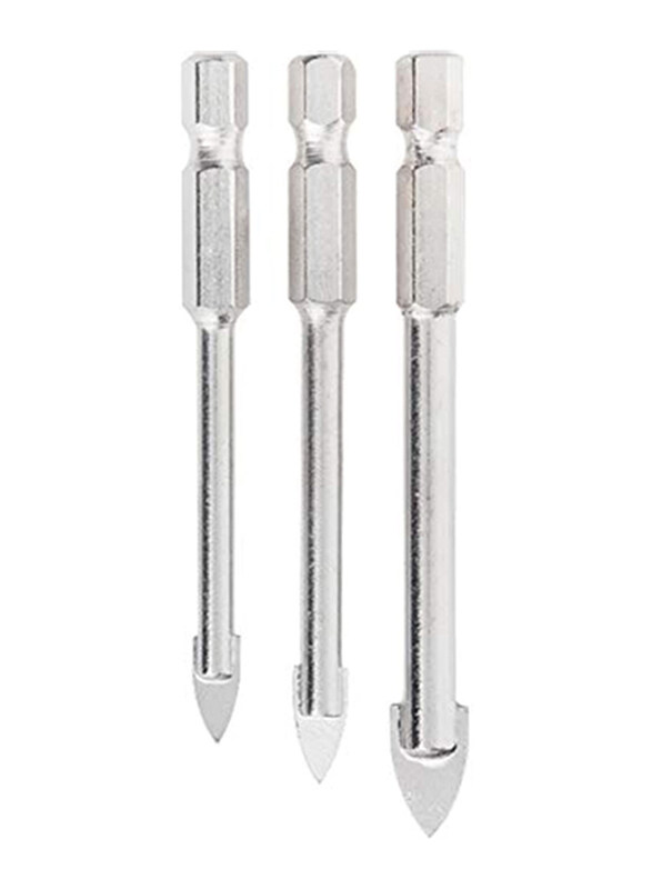 

MTX 3-Piece Hexagonal Shank Drills Set for Ceramic Tile, 728259, Silver