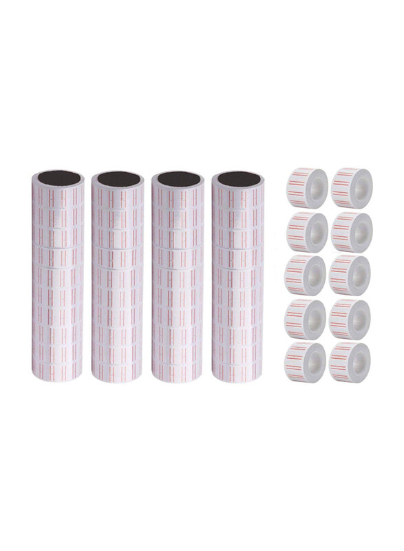 

Generic 50 Pieces White Price Gun Labels Pricing Tags, White