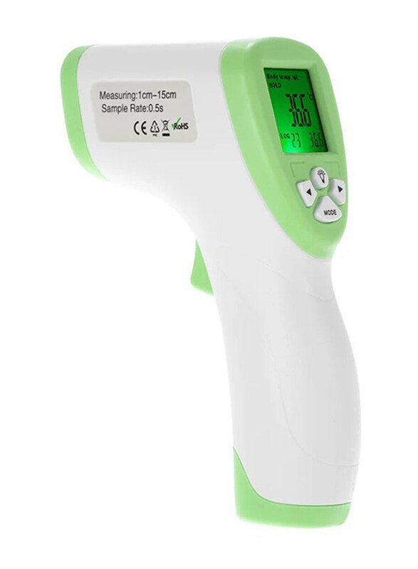 

Generic Digital LCD IR Infrared Body Temperature Thermometer, White/Green