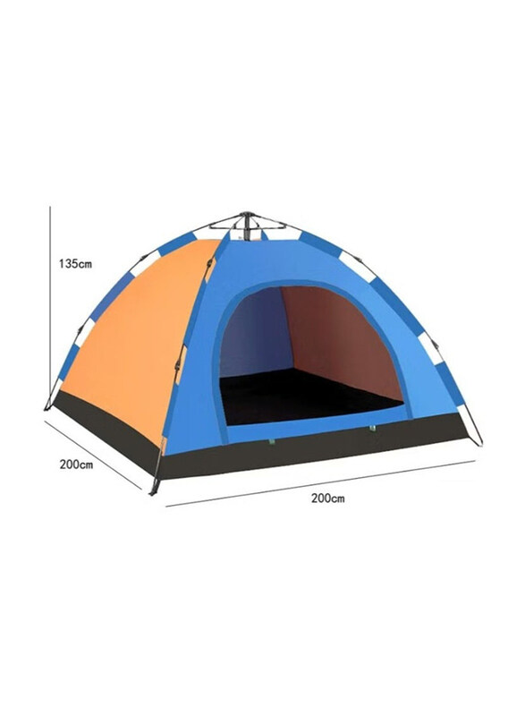 

Generic 3 Person Automatic Instant Setup Pop Up Camping Tent, Blue