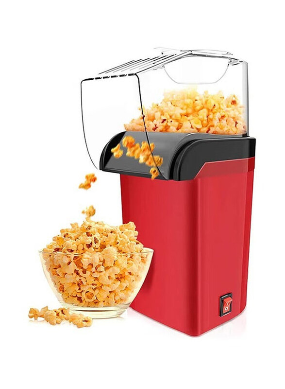 

Generic 1.8L Quick To Complete Healthy Food Hot Air Popcorn Machine In 2-3 Minutes, 1200W, um-saz, Red