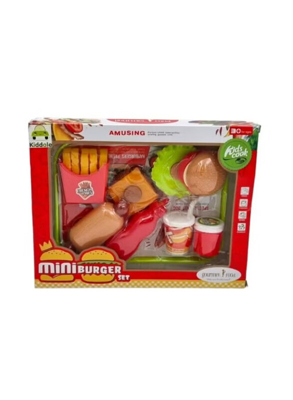 

Generic Kiddale Mini Burger Playset Pretend Toy Set, Ages 3+