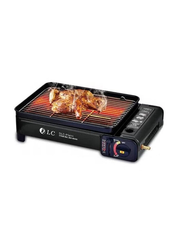 

DLC 43cm Portable BBQ Gas Stove for Camping, Black