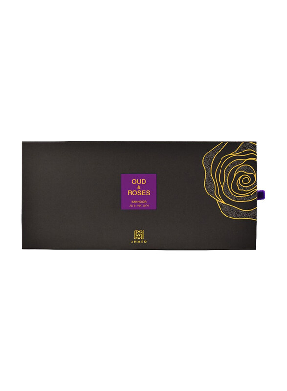 

Ahmed Al Maghribi Oud & Roses Bakhoor, 10 Tabs, Black