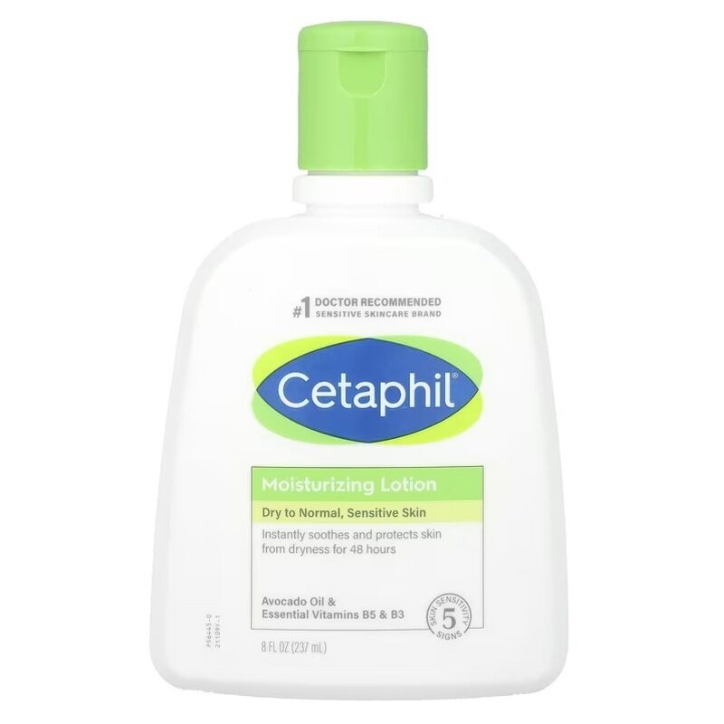 

Cetaphil Moisturizing Lotion, Face & Body Moisturizer for Men & Women, Dry to Normal, Sensitive Skin, Avocado Oil & Essential Vitamins B5 & B3, 8 fl o