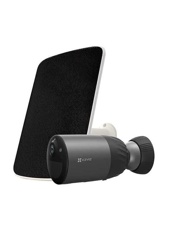 

Ezviz Battery Security Camera Bundle with Solar Panel, 2 MP, CS-BC1C, Black