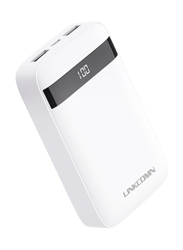 

Linkcomn 10000mAh Power Bank, White