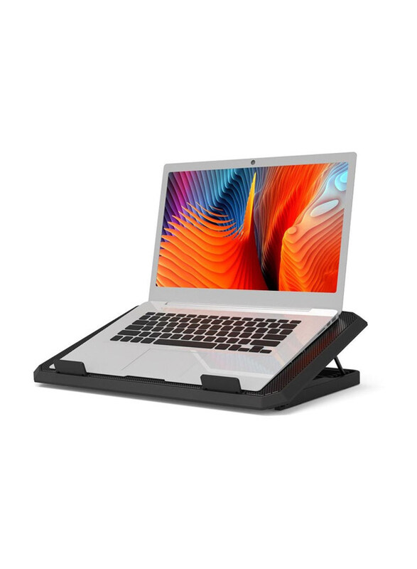 

Universal Port Connect Ergonomic Notebook Cooling Stand, Black