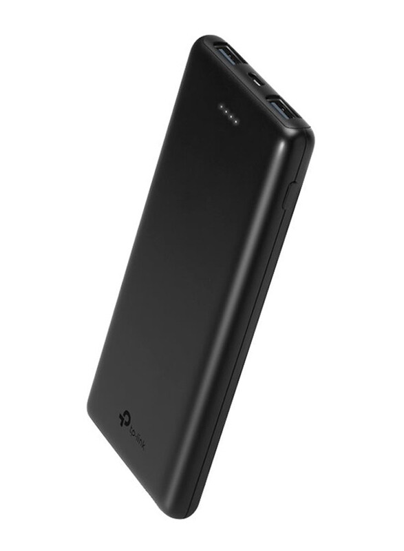 

TP LINK 10000mAh Turbo Recharging Speed Dual Smart Fast Charging Ports Power Bank, TL-PB10000, Black