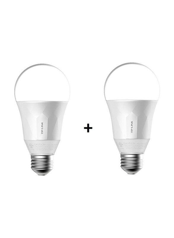 

TP-Link Smart Wi-Fi LED Bulb With Dimmable Light, LB100, 2 Pieces, White
