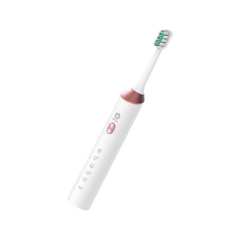 

Green Lion Electric Toothbrush Five Brushing Modes Built In 2 Minute Smart Timer 4 Replaceable Heads Slim Lightweight for Sensitive and Stained Teeth