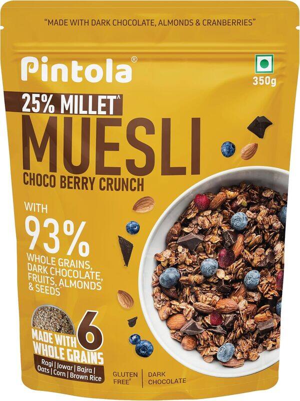 

Pintola Muesli Dark Chocolate & Cranberry 350g
