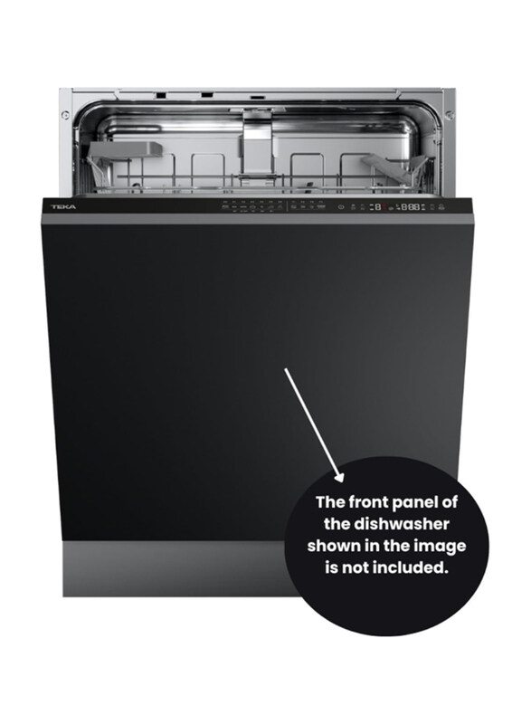 Teka Fully Integrated Built-In Dishwasher with 7 Washing Programs, DFI 46700 ME, Black