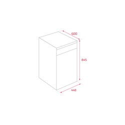 Teka 45cm Free Standing Dishwasher, DFS 44750 SS, Silver