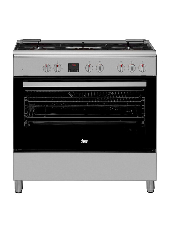

Teka 90Cm Free Standing Cooker with Gas Hob & Multifunction Electric Oven, Fs 901 5Ge, Grey