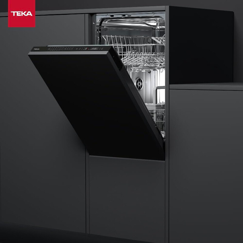 Teka 45cm Built-in Dishwasher with 7 Washing Programs, DFI 44700, Black