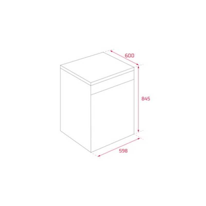 Teka 60cm Free Standing Dishwasher, Silver